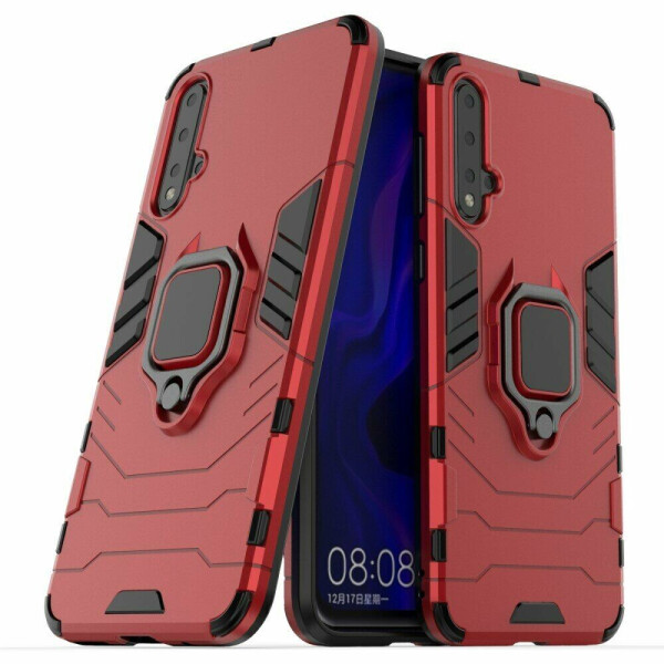 

Защитный чехол Deexe Hybrid Case для Huawei Nova 5 - Red