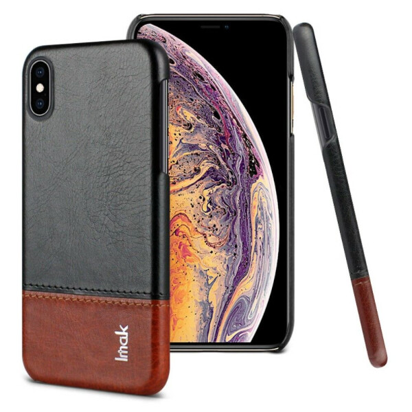 

Защитный чехол IMAK Leather Series для Apple iPhone XS Max - Black / Brown