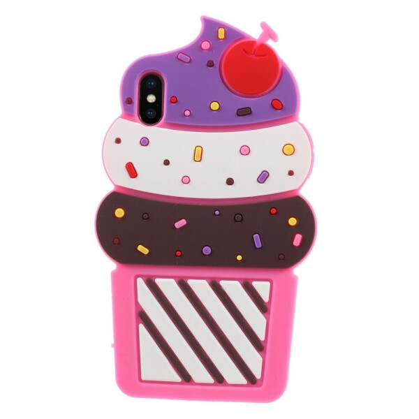 

Силиконовый чехол UniCase 3D Ice Cream для Apple iPhone XS Max - Rose