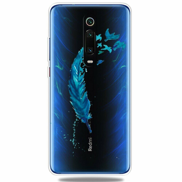 

Силиконовый (TPU) чехол Deexe Life Style для Xiaomi Mi 9T / Mi 9T Pro / Redmi K20 / Redmi K20 Pro - Blue Feather