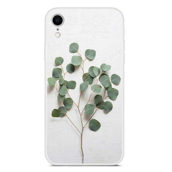 

Силиконовый (TPU) чехол Deexe Life Style для Apple iPhone XR - Green Leaves