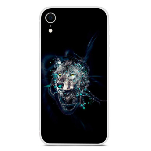 

Силиконовый (TPU) чехол Deexe Life Style для Apple iPhone XR - Wolf