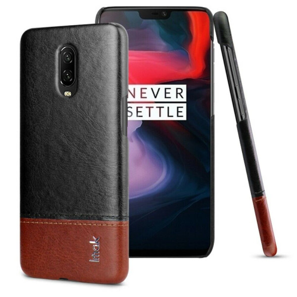

Защитный чехол IMAK Leather Series для OnePlus 6T - Black / Brown