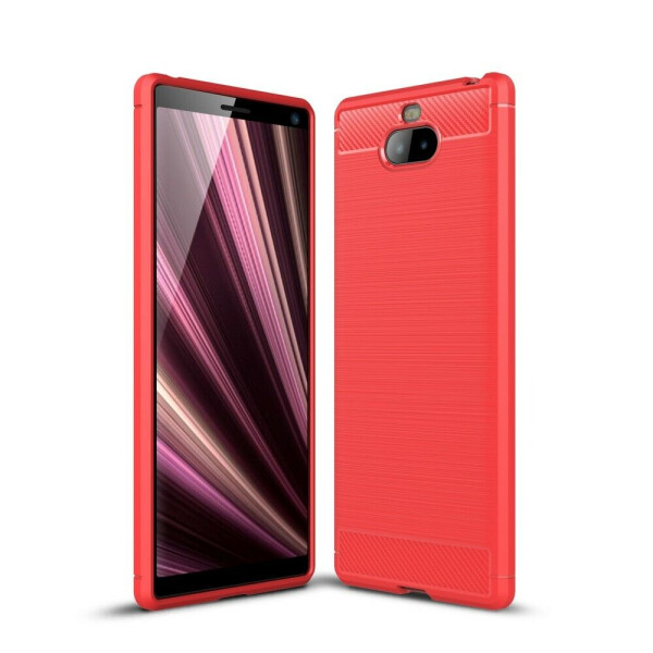 

Защитный чехол UniCase Carbon для Sony Xperia 10 Plus - Red
