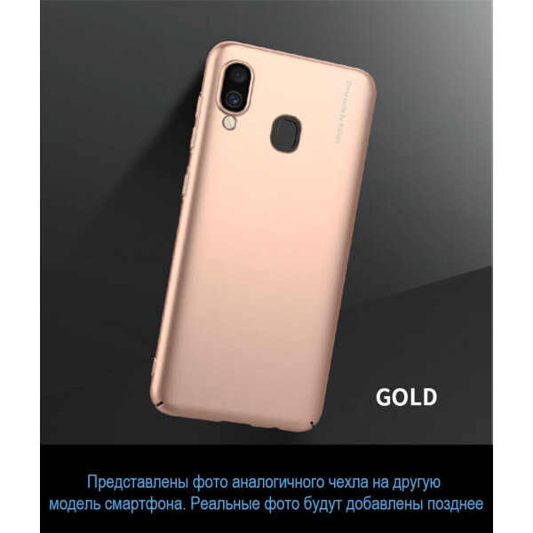

Пластиковый чехол X-LEVEL Slim для для Samsung Galaxy A8+ (A730) - Gold