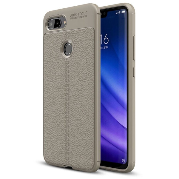 

Защитный чехол Deexe Leather Cover для Xiaomi Mi 8 Lite - Grey