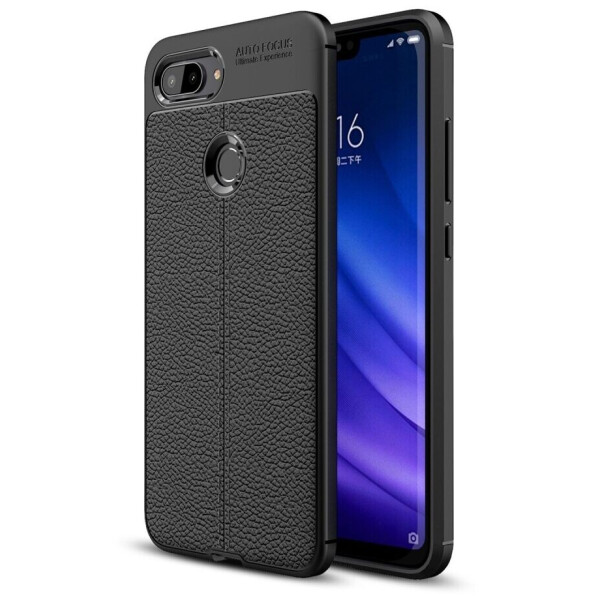 

Защитный чехол Deexe Leather Cover для Xiaomi Mi 8 Lite - Black