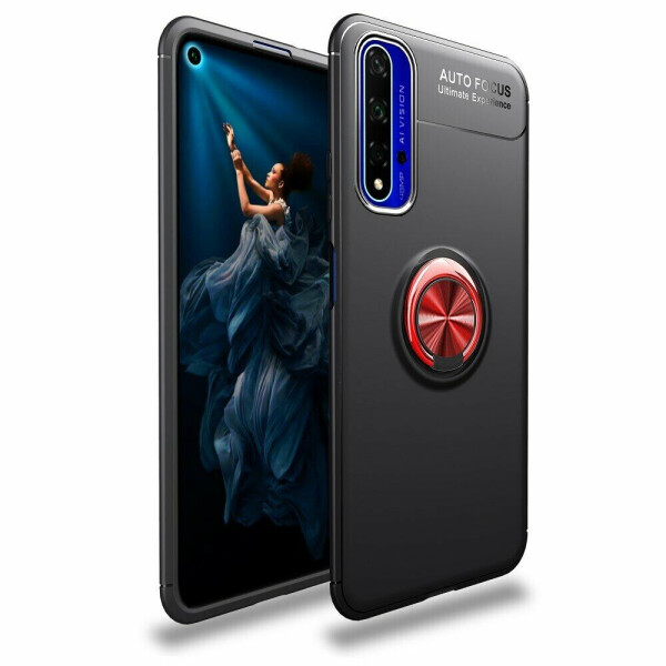 

Защитный чехол UniCase Magnetic Ring для Huawei Honor 20 - Black / Red