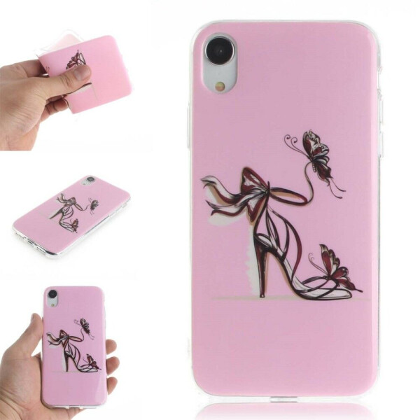 

Силиконовый (TPU) чехол Deexe Life Style для Apple iPhone XR - High Heel Sandal