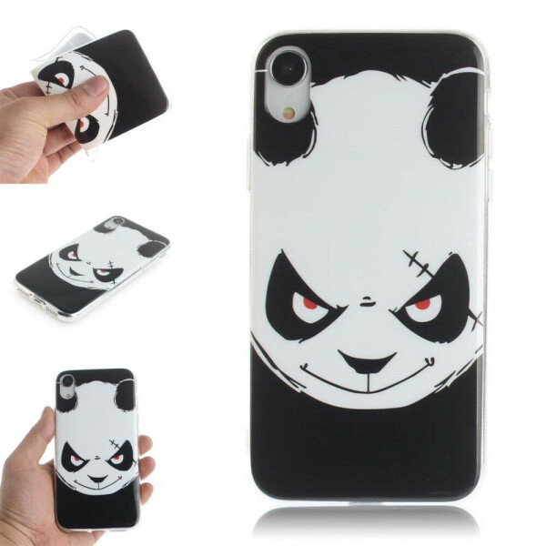 

Силиконовый (TPU) чехол Deexe Life Style для Apple iPhone XR - Angry Panda