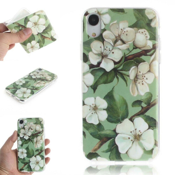 

Силиконовый (TPU) чехол Deexe Life Style для Apple iPhone XR - Pretty Flowers