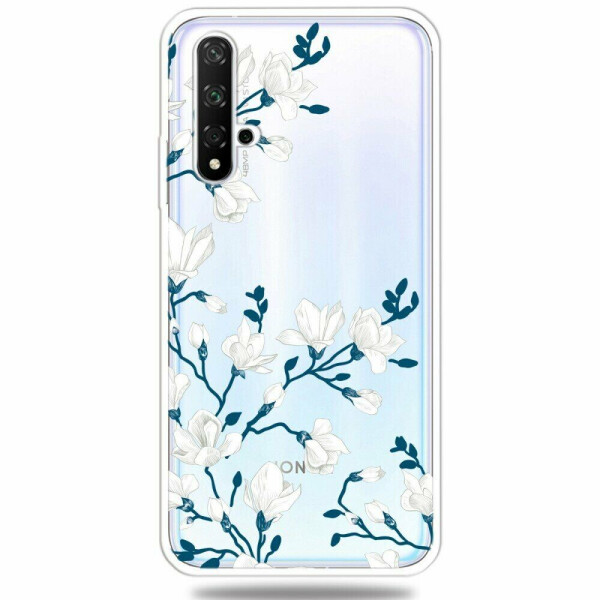 

Силиконовый (TPU) чехол Deexe Pretty Glossy для Huawei Honor 20 - Flowers
