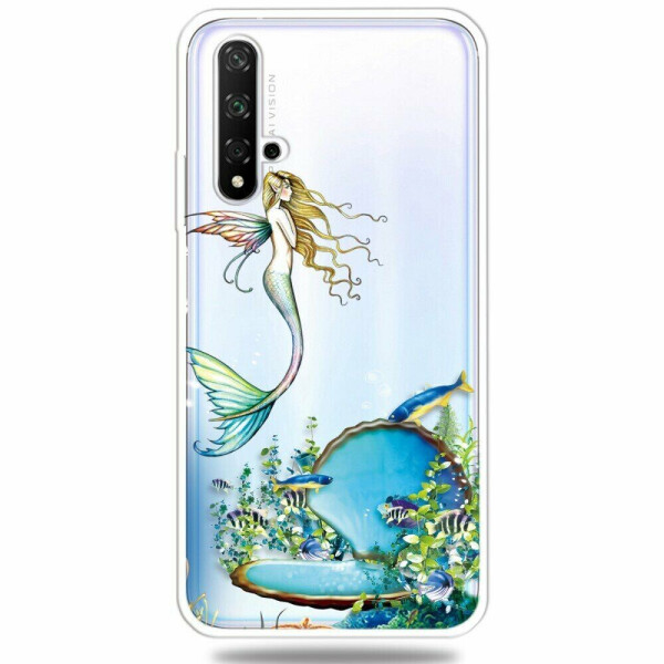 

Силиконовый (TPU) чехол Deexe Pretty Glossy для Huawei Honor 20 - Mermaid