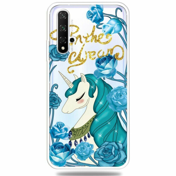 

Силиконовый (TPU) чехол Deexe Pretty Glossy для Huawei Honor 20 / Nova 5T - Unicorn