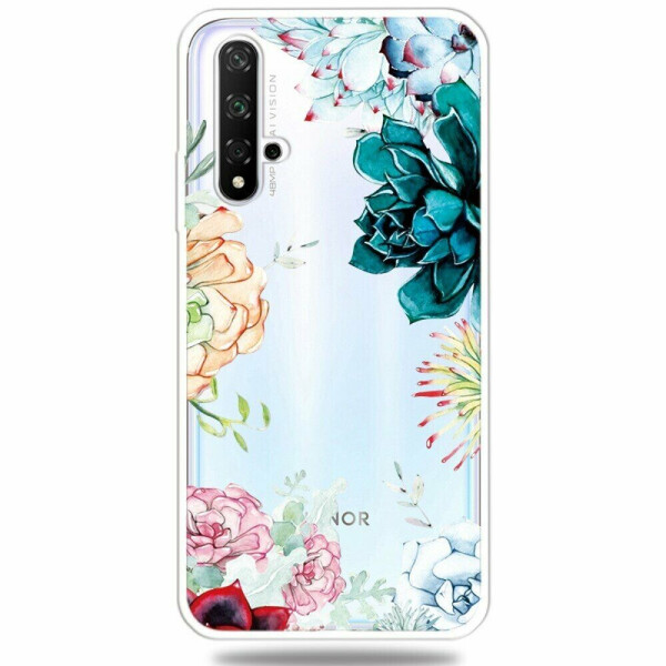 

Силиконовый (TPU) чехол Deexe Pretty Glossy для Huawei Honor 20 - Pretty Flowers