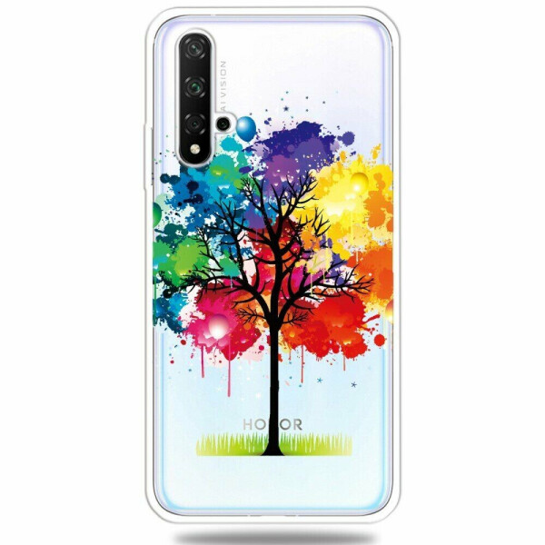 

Силиконовый (TPU) чехол Deexe Pretty Glossy для Huawei Honor 20 - Tree