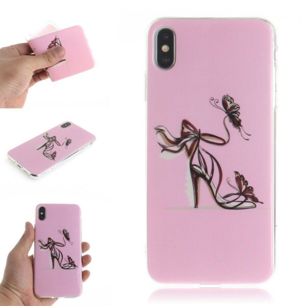 

Силиконовый (TPU) чехол Deexe Life Style для Apple iPhone XS Max - High Heel Shoe