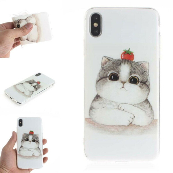 

Силиконовый (TPU) чехол Deexe Life Style для Apple iPhone XS Max - Cute Cat