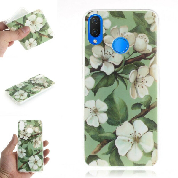 Силиконовый (TPU) чехол Deexe Life Style для Huawei P Smart Plus - Vivid Flower