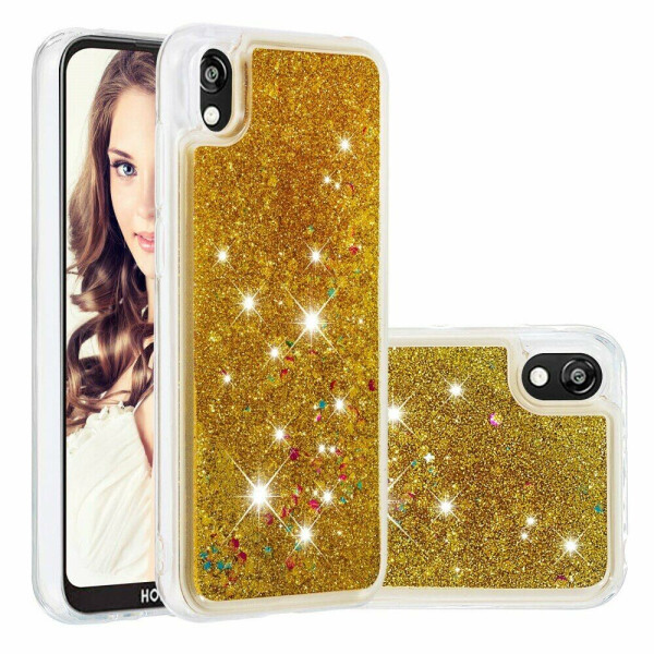 

Силиконовый (TPU) чехол Deexe Liquid Glitter для Huawei Y5 (2019) / Honor 8S / Honor 8S Prime - Gold