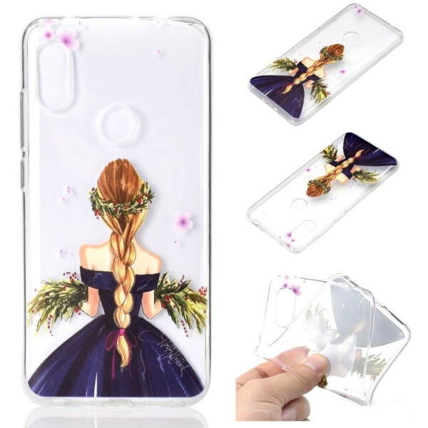 

Силиконовый (TPU) чехол Deexe Pretty Glossy для Xiaomi Redmi Note 6 / Note 6 Pro - Charming Girl