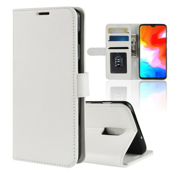 

Чехол-книжка Deexe Wallet Style для OnePlus 6T - White