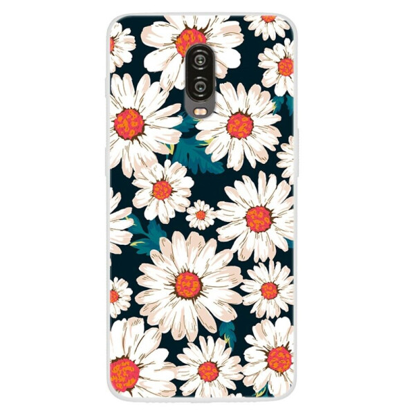 

Силиконовый (TPU) чехол Deexe Life Style для OnePlus 6T - White Daisy