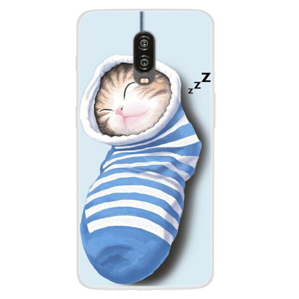 

Силиконовый (TPU) чехол Deexe Life Style для OnePlus 6T - Sleeping Cat