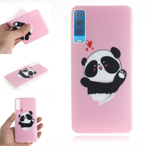 

Силиконовый (TPU) чехол Deexe Life Style для Samsung Galaxy A7 2018 (A750) - Cute Panda