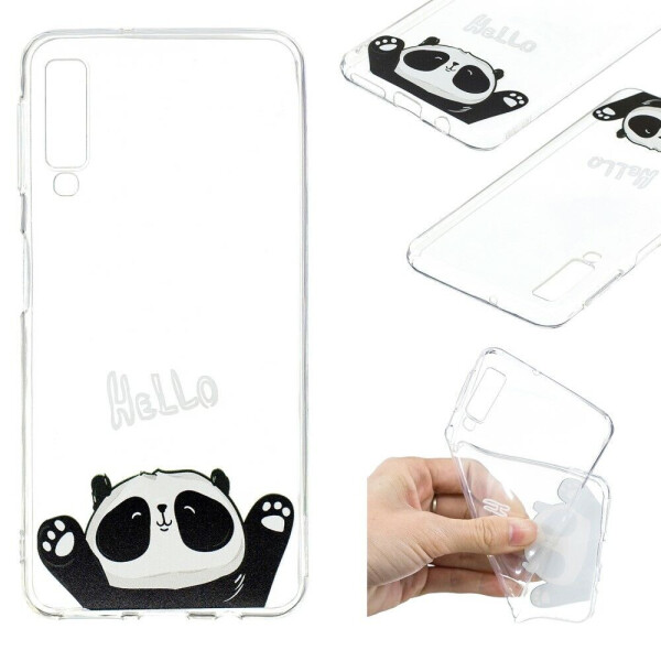

Силиконовый (TPU) чехол Deexe Pretty Glossy для Samsung Galaxy A7 2018 (A750) - Cute Panda