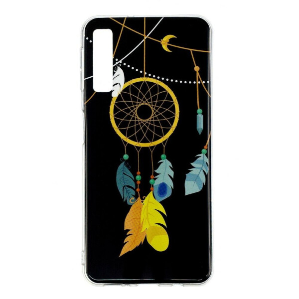 

Силиконовый (TPU) чехол Deexe LumiCase для Samsung Galaxy A7 2018 (A750) - Feather Dream Catcher