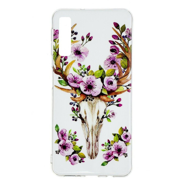 

Силиконовый (TPU) чехол Deexe LumiCase для Samsung Galaxy A7 2018 (A750) - Flowered Elk