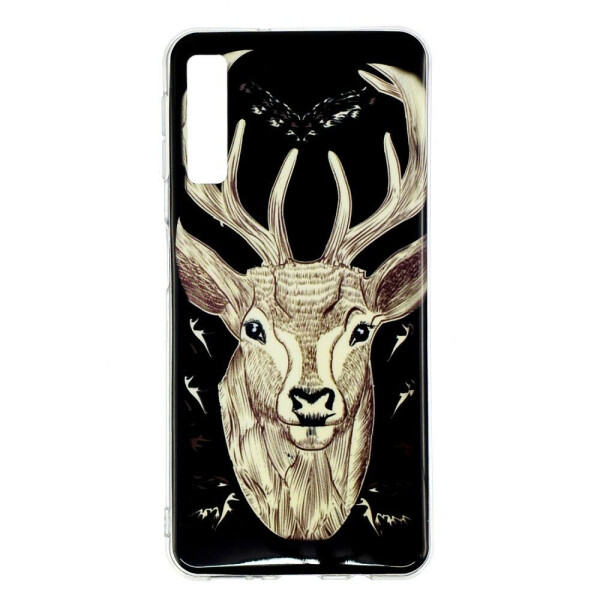 

Силиконовый (TPU) чехол Deexe LumiCase для Samsung Galaxy A7 2018 (A750) - Elk Luminous TPU