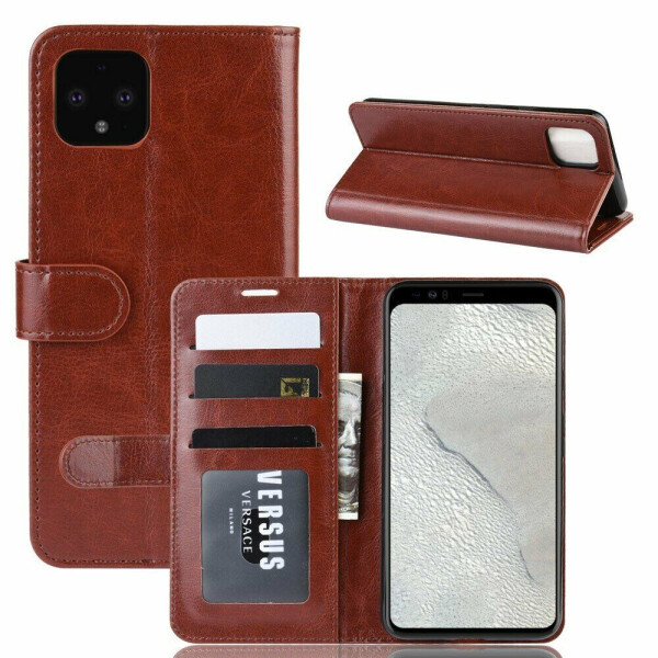 

Чехол-книжка Deexe Wallet Style для Google Pixel 4 XL - Brown