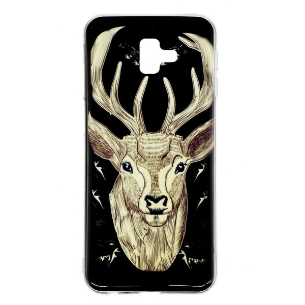 

Силиконовый (TPU) чехол Deexe LumiCase для Samsung Galaxy J6+ (J610) - Elk Luminous TPU