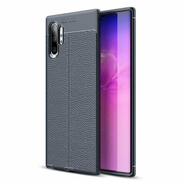 

Защитный чехол Deexe Leather Cover для Samsung Galaxy Note 10+ (N975) - Blue