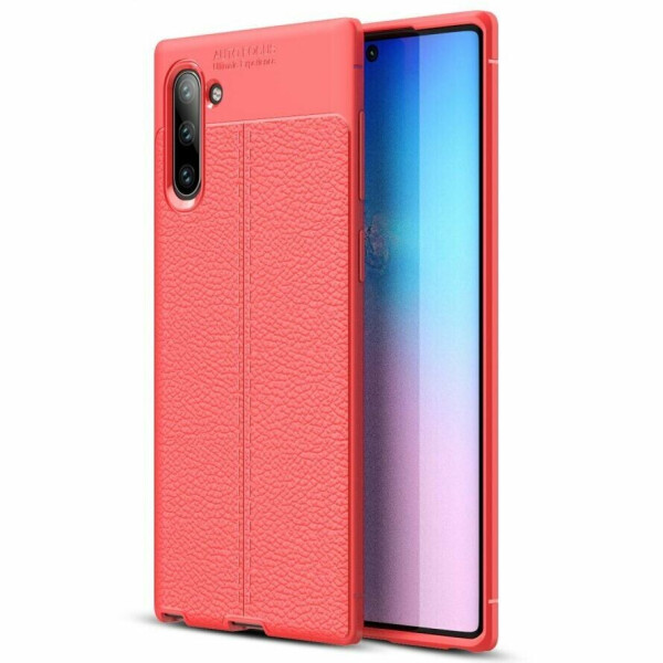 

Защитный чехол Deexe Leather Cover для Samsung Galaxy Note 10 (N970) - Red