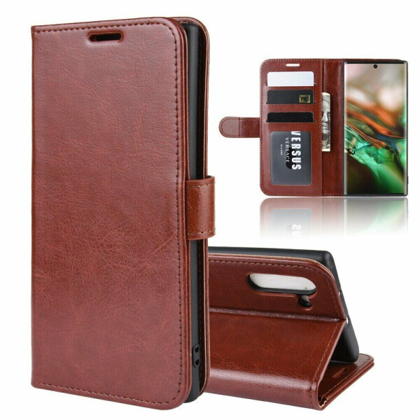 

Чехол-книжка Deexe Wallet Style для Samsung Galaxy Note 10 (N970) - Brown