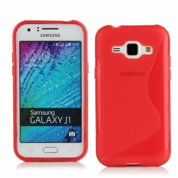 

Силиконовая накладка Deexe S Line для Samsung Galaxy J1 Ace (J110) - Red