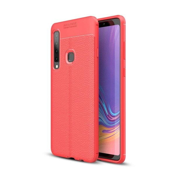 

Защитный чехол Deexe Leather Cover для Samsung Galaxy A9 2018 (A920) - Red