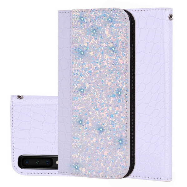 

Чехол Deexe Glittery Crocodile для Samsung Galaxy A7 2018 (A750) - Light Purple