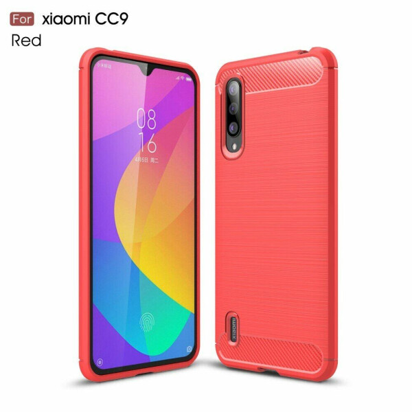 

Защитный чехол UniCase Carbon для Xiaomi Mi CC9 / Mi 9 Lite - Red