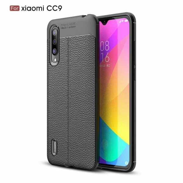 

Защитный чехол Deexe Leather Cover для Xiaomi Mi CC9 / Mi 9 Lite - Black