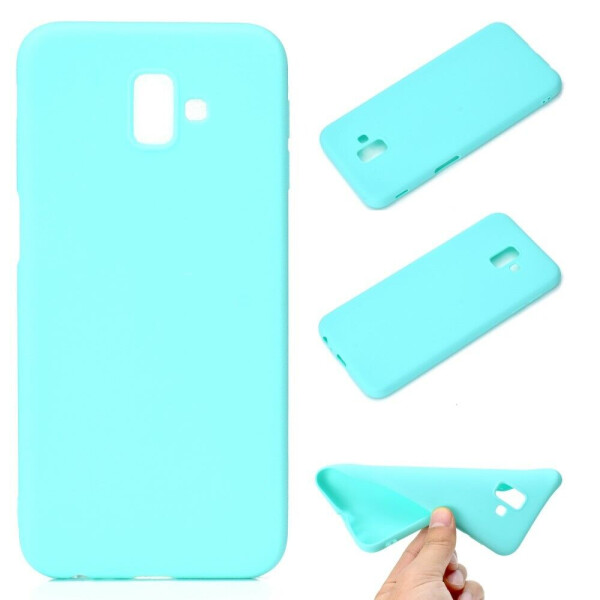 

Силиконовый (TPU) чехол Deexe Matte Case для Samsung Galaxy J6+ (J610) - Cyan