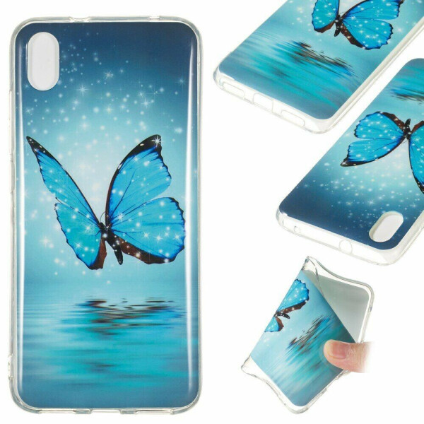 

Силиконовый (TPU) чехол Deexe LumiCase для Xiaomi Redmi 7A - Blue Butterfly