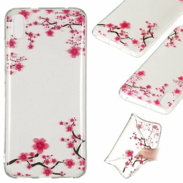 

Силиконовый (TPU) чехол Deexe Pretty Glossy для Xiaomi Redmi 7A - Pink Flowers
