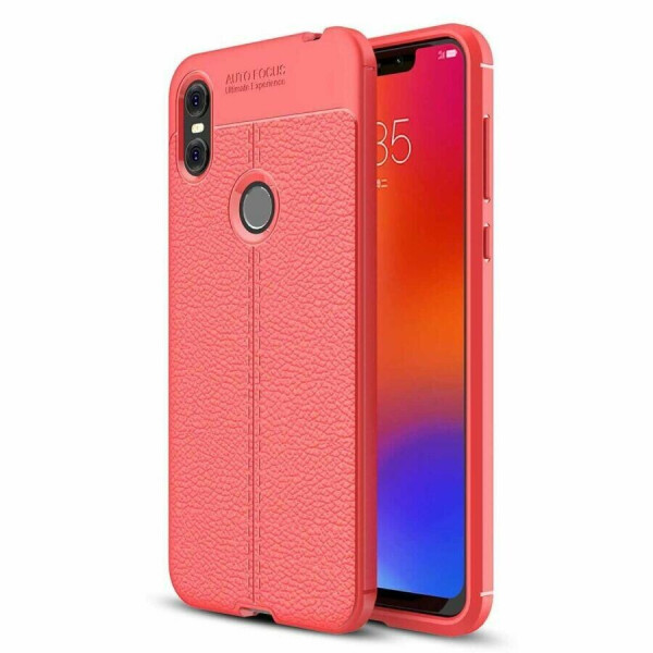 

Защитный чехол Deexe Leather Cover для Motorola One (XT1941-4) - Red