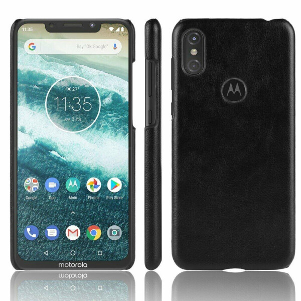 

Защитный чехол Deexe Leather Back Cover для Motorola One (XT1941-4) - Black