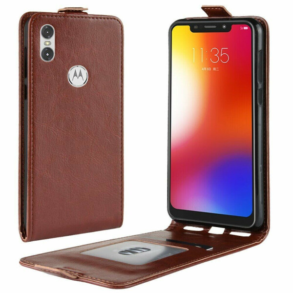 

Чехол Deexe Flip Case для Motorola One (XT1941-4) - Brown