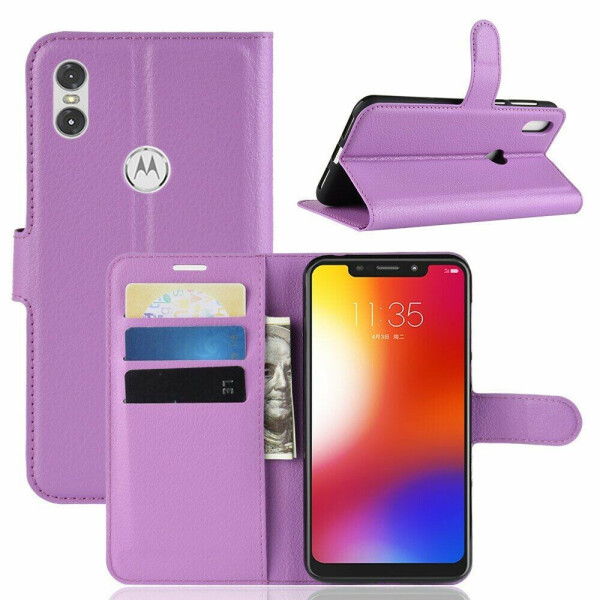 

Чехол-книжка Deexe Book Type для Motorola One (XT1941-4) - Purple